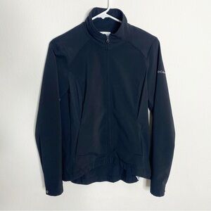 Columbia lightweight full zip black weather resistant jacket size small